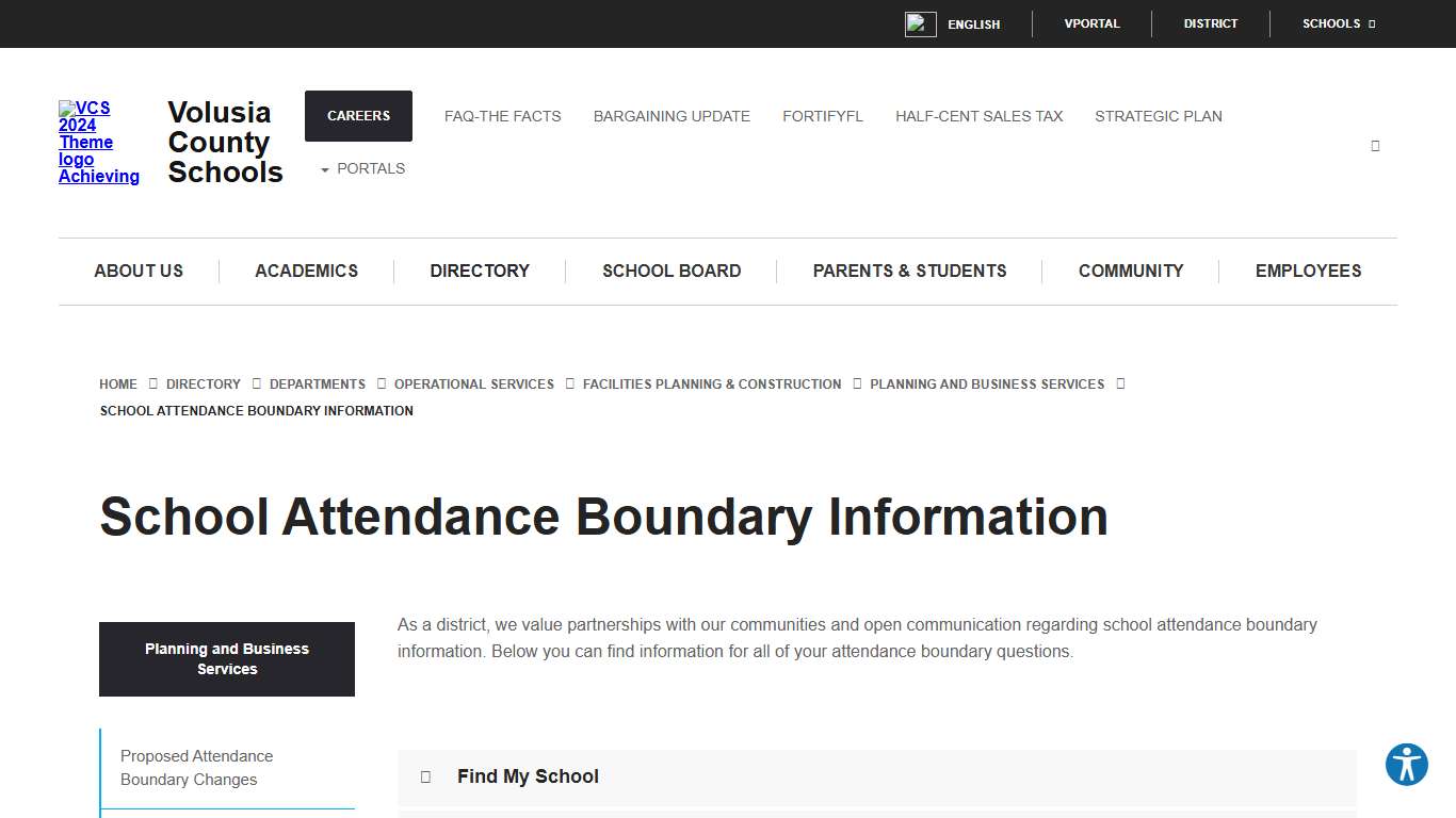School Attendance Boundary Information - Volusia County Schools